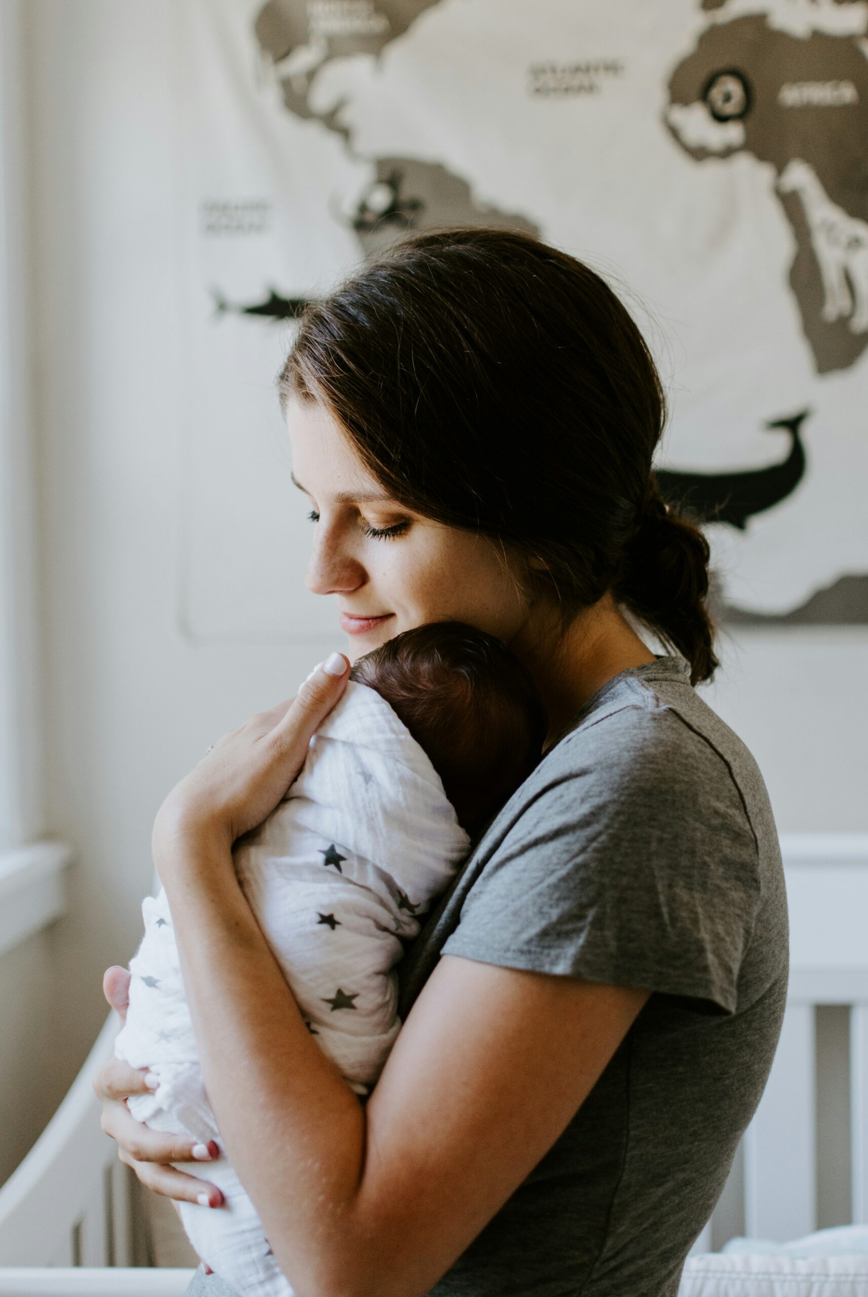Mother practicing slow motherhood, spending mindful time with her child
