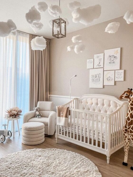 Decorating a Calm & Cozy Nursery with Neutral Tones
