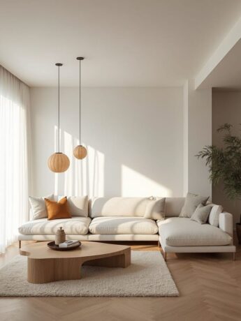 cozy minimalist living room