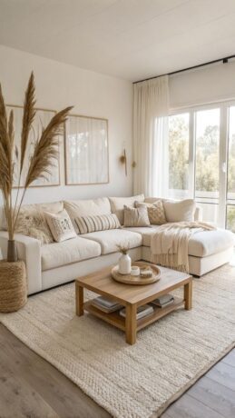 cozy minimalist living room