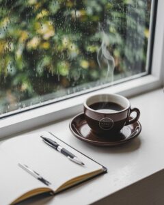tea cup rainy day