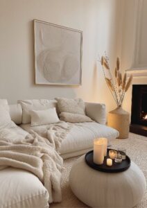 quiet luxury at home, quiet luxury, minimalist home décor, timeless interior design, cozy minimalist home, neutral décor ideas, calm home design, natural materials home, simple elegant living 