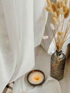candle cozy home