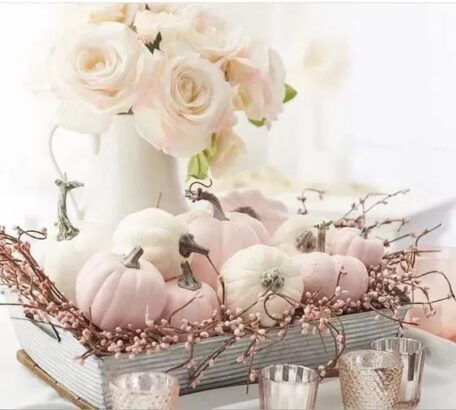 pink Halloween decor