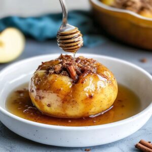 Baked Apples with Cinnamon & Honey