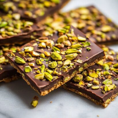 Pistachio chocolate bark