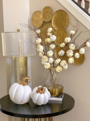 Stunning White and Gold Fall Decor Ideas for a Chic and Cozy Home