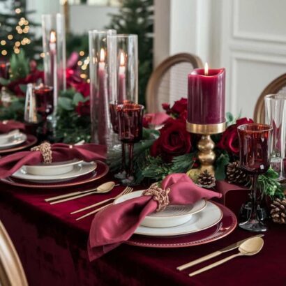 Burgundy Christmas Decor — A Touch of Warm Luxury for the Holidays