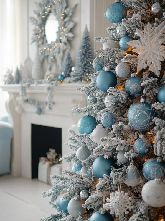 10 Classy Blue and Silver Christmas Decor Ideas for a Glamorous Holiday Home