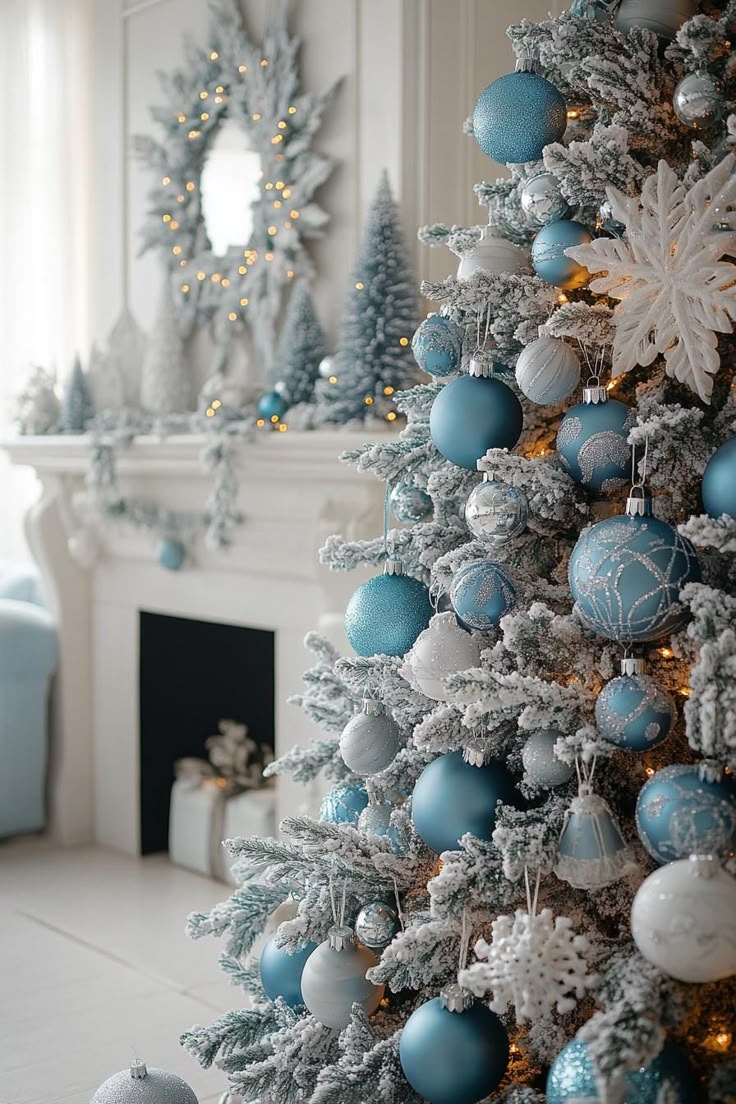 Classy Blue and Silver Christmas Decor Ideas for a Glamorous Holiday Home