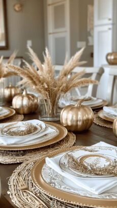 Stunning White and Gold Fall Decor Ideas for a Chic and Cozy Home
