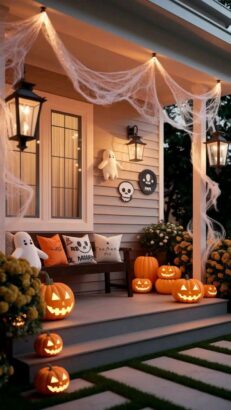 10 Stunning Halloween Porch Ideas for a Cozy & Elegant Fall Home