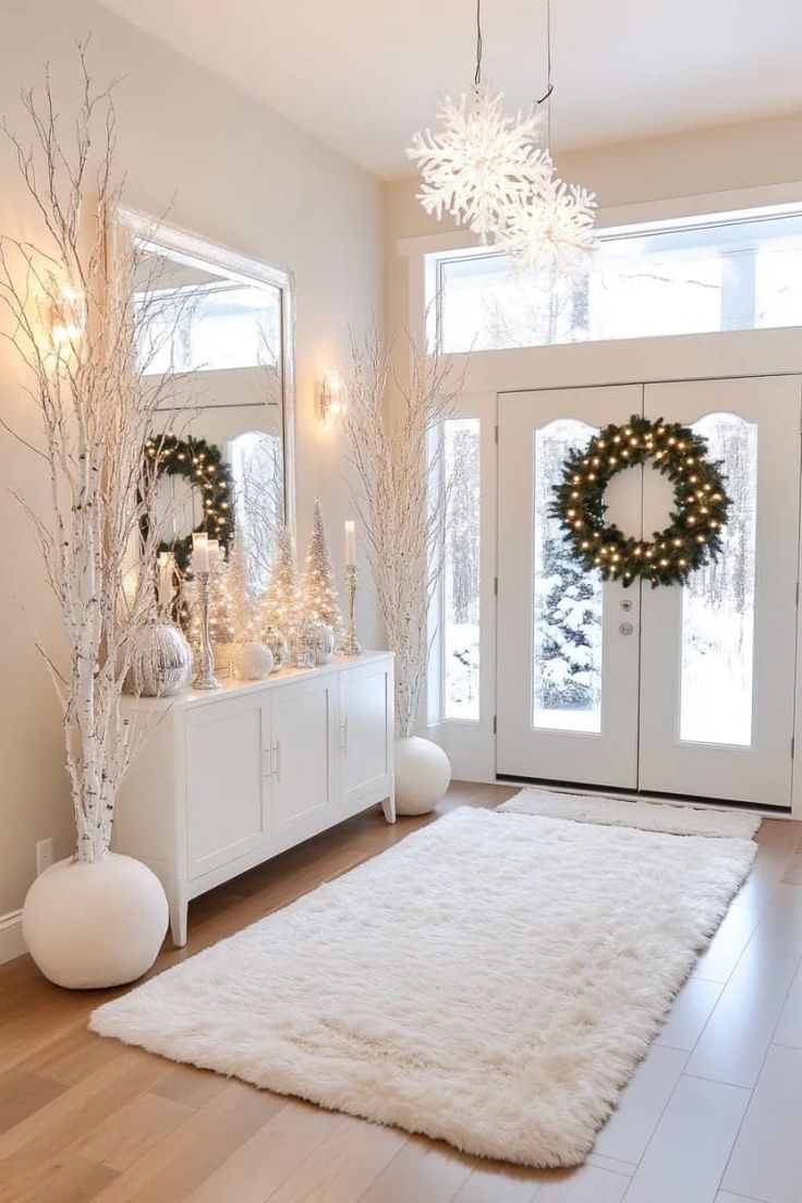 Cozy Winter Entryway Ideas