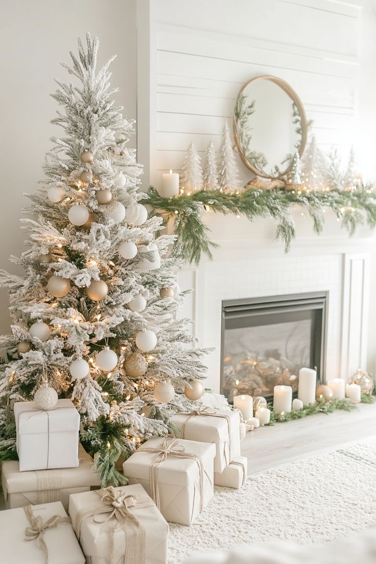 Stunning Neutral Glam Christmas Decor