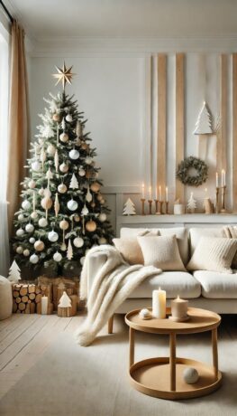Stunning Scandinavian Christmas Decor Ideas in Warm Neutrals 
