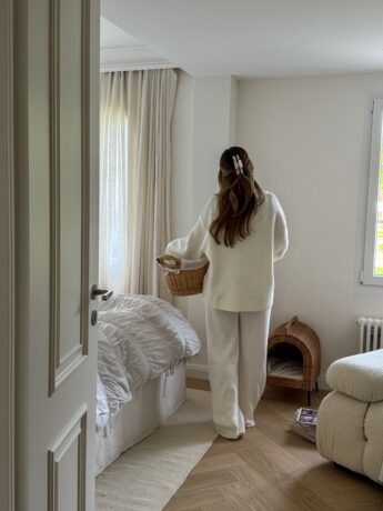 laundry day girl cleaning room
