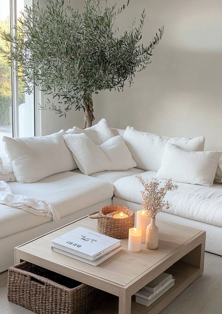 clean minimalist living room