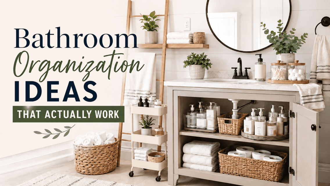 Bathroom Organization Ideas That Actually Work, Even in a Tiny Bathroom