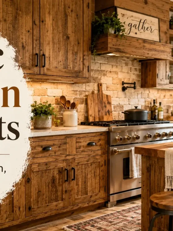 Rustic Kitchen Cabinets Ideas for a Warm Inviting Kitchen