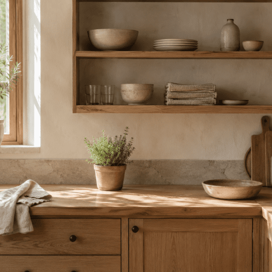 The Simple Kitchen Cleaning Kit for a Calm, Rustic Kitchen