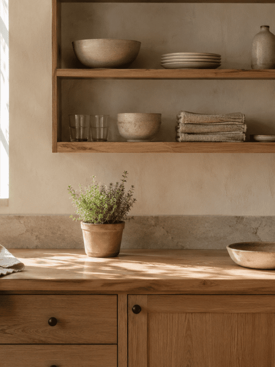 The Simple Kitchen Cleaning Kit for a Calm, Rustic Kitchen