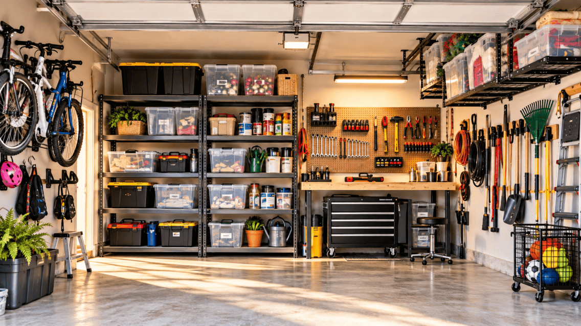 Garage Organization Ideas on a Budget That Actually Work (Even in a Small Garage)