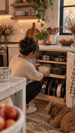 pots and pans storage ideas