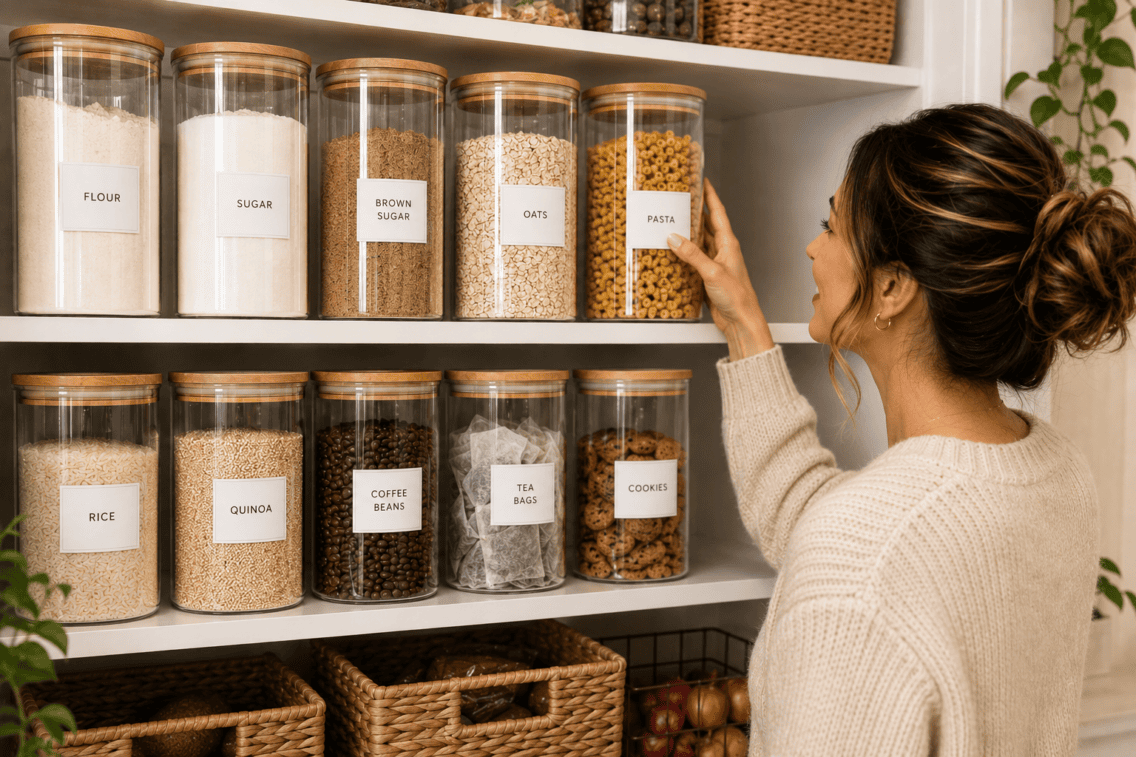 Pantry Labels: The $15 Fix That Made My Shelves Look Organized in an Hour