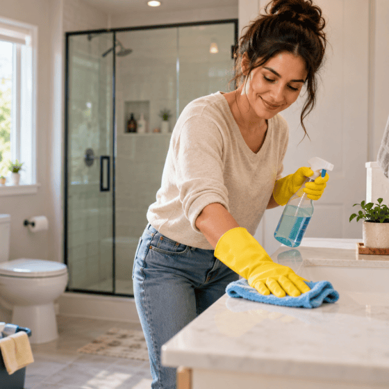 The Ultimate Bathroom Cleaning Checklist (15 Minutes a Day)