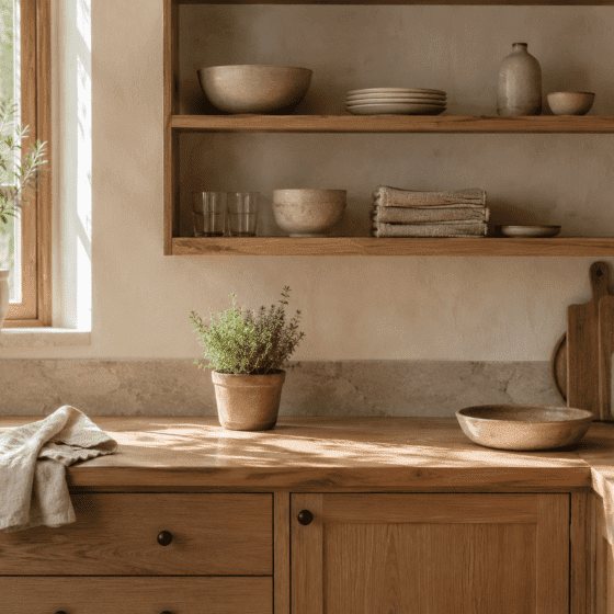 The Simple Kitchen Cleaning Kit for a Calm, Rustic Kitchen